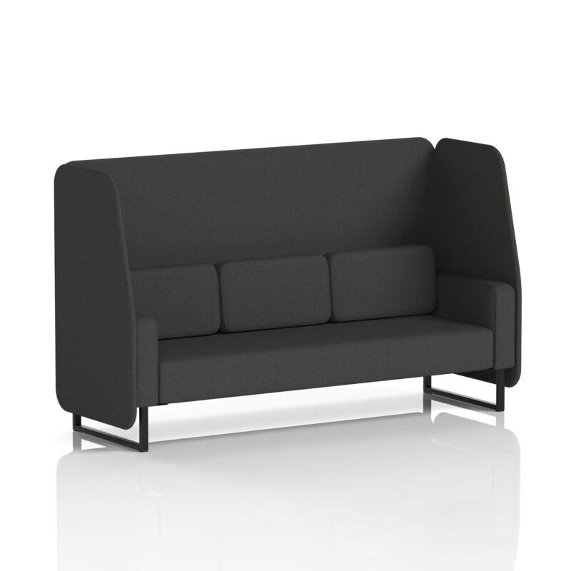 Greywood Open Booth With Black Legs in Single Tone - Image 63