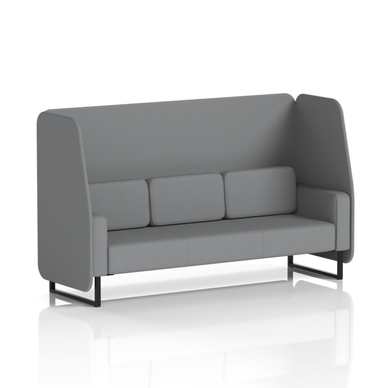 Greywood Open Booth With Black Legs in Single Tone - Image 69
