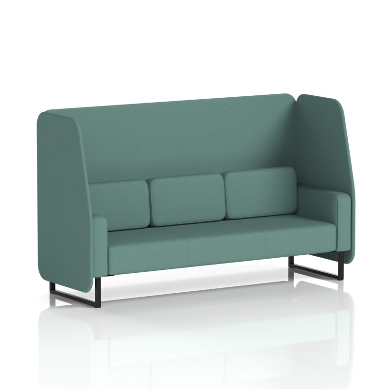 Greywood Open Booth With Black Legs in Single Tone - Image 75