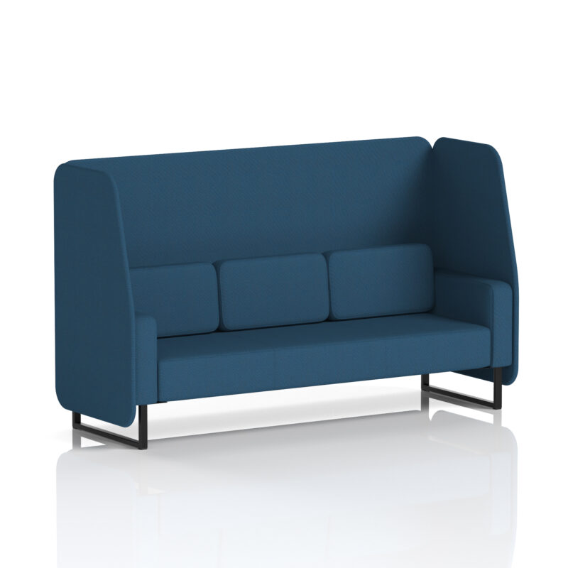 Greywood Open Booth With Black Legs in Single Tone - Image 87
