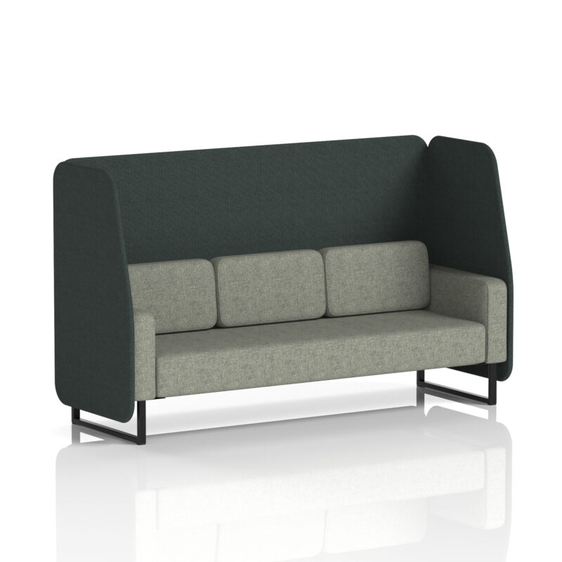 Greywood Open Booth With Black Legs in Two Tone - Image 6