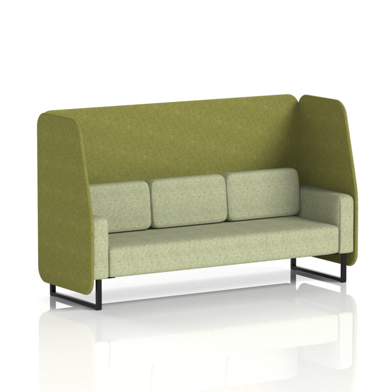Greywood Open Booth With Black Legs in Two Tone - Image 12