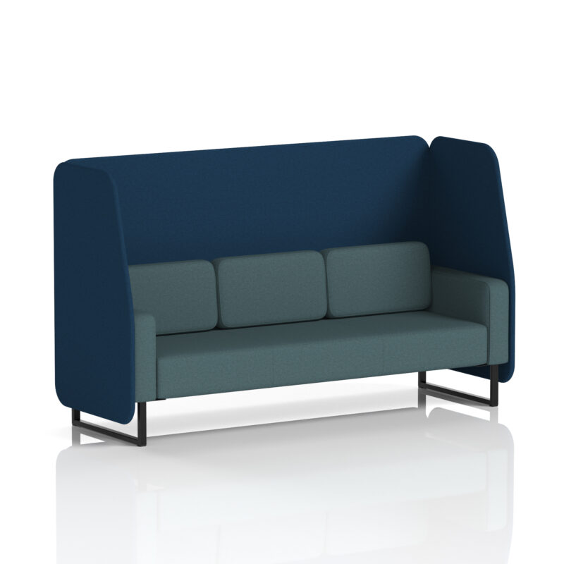 Greywood Open Booth With Black Legs in Two Tone - Image 24