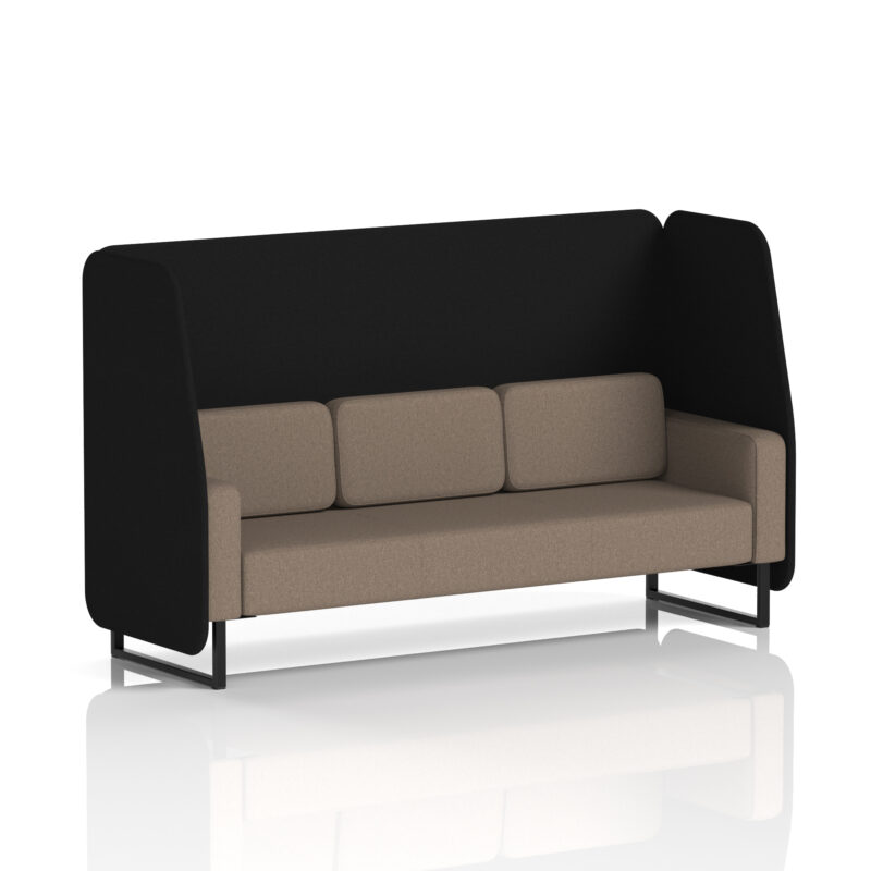 Greywood Open Booth With Black Legs in Two Tone - Image 27