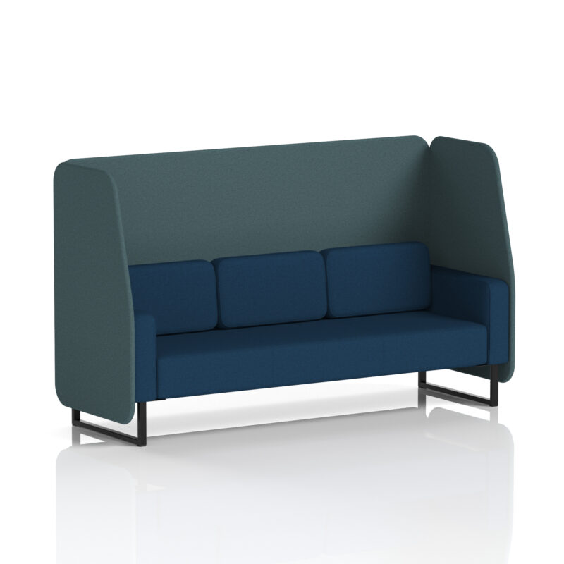 Greywood Open Booth With Black Legs in Two Tone - Image 33