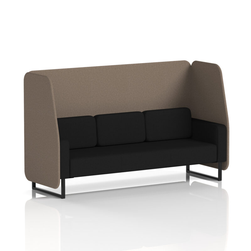 Greywood Open Booth With Black Legs in Two Tone - Image 36