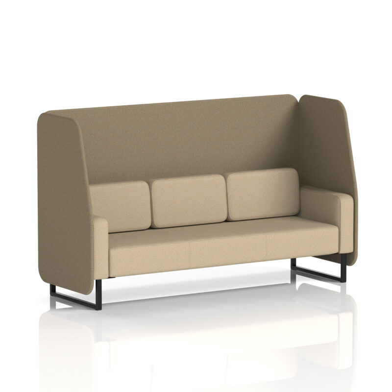 Greywood Open Booth With Black Legs in Two Tone - Image 39