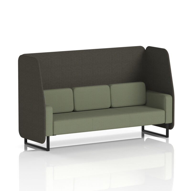 Greywood Open Booth With Black Legs in Two Tone - Image 48