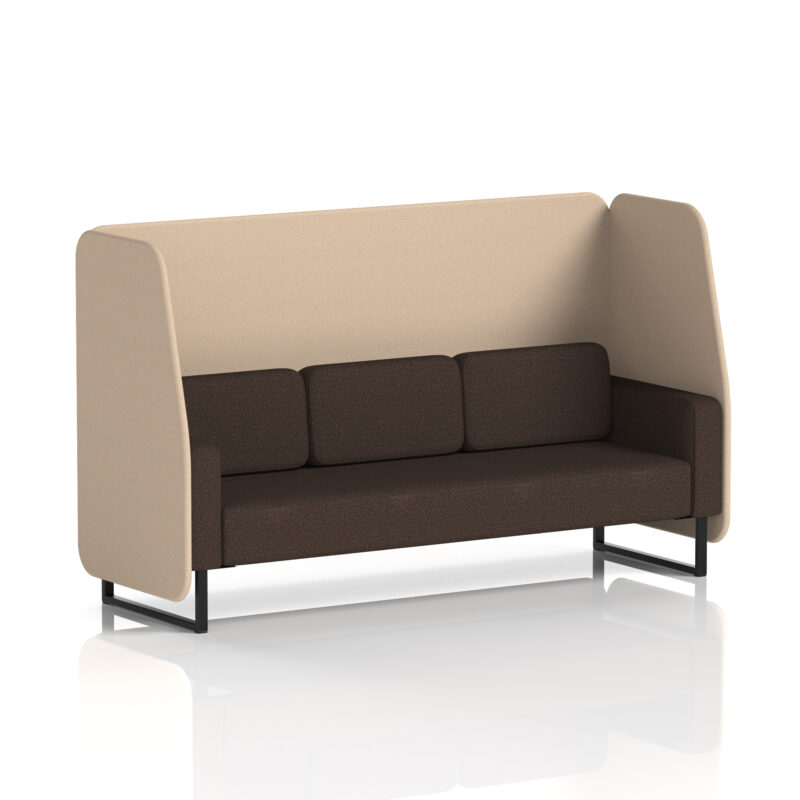 Greywood Open Booth With Black Legs in Two Tone - Image 57