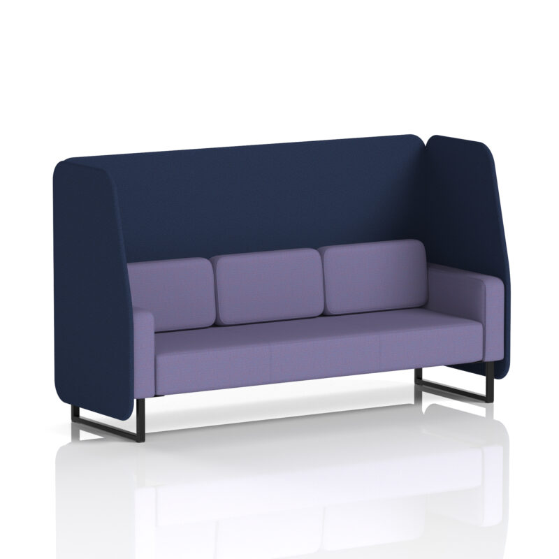 Greywood Open Booth With Black Legs in Two Tone - Image 60