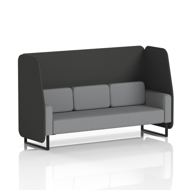 Greywood Open Booth With Black Legs in Two Tone - Image 63