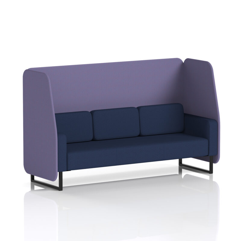 Greywood Open Booth With Black Legs in Two Tone - Image 66