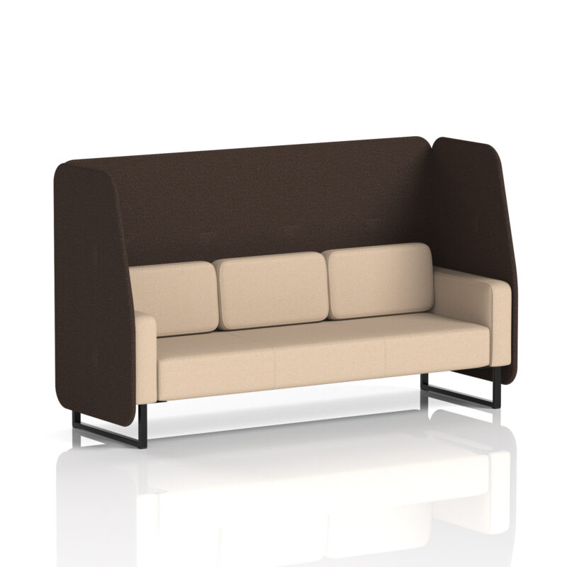Greywood Open Booth With Black Legs in Two Tone - Image 72