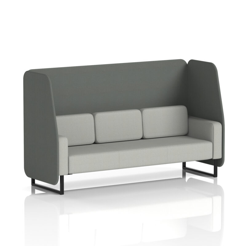 Greywood Open Booth With Black Legs in Two Tone - Image 78