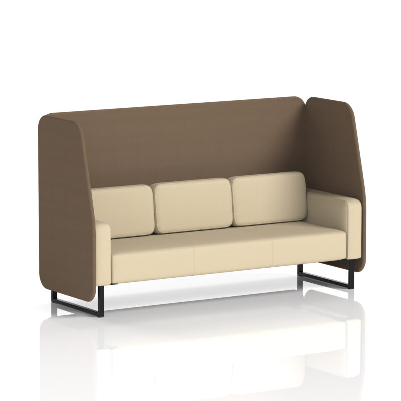 Greywood Open Booth With Black Legs in Two Tone - Image 81