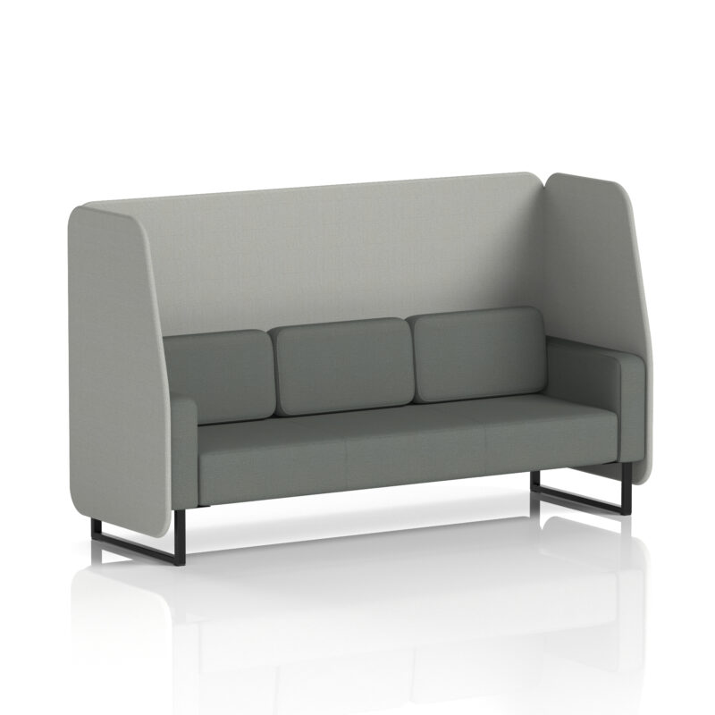Greywood Open Booth With Black Legs in Two Tone - Image 84