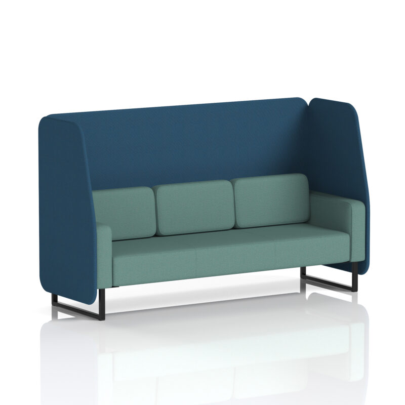 Greywood Open Booth With Black Legs in Two Tone - Image 87