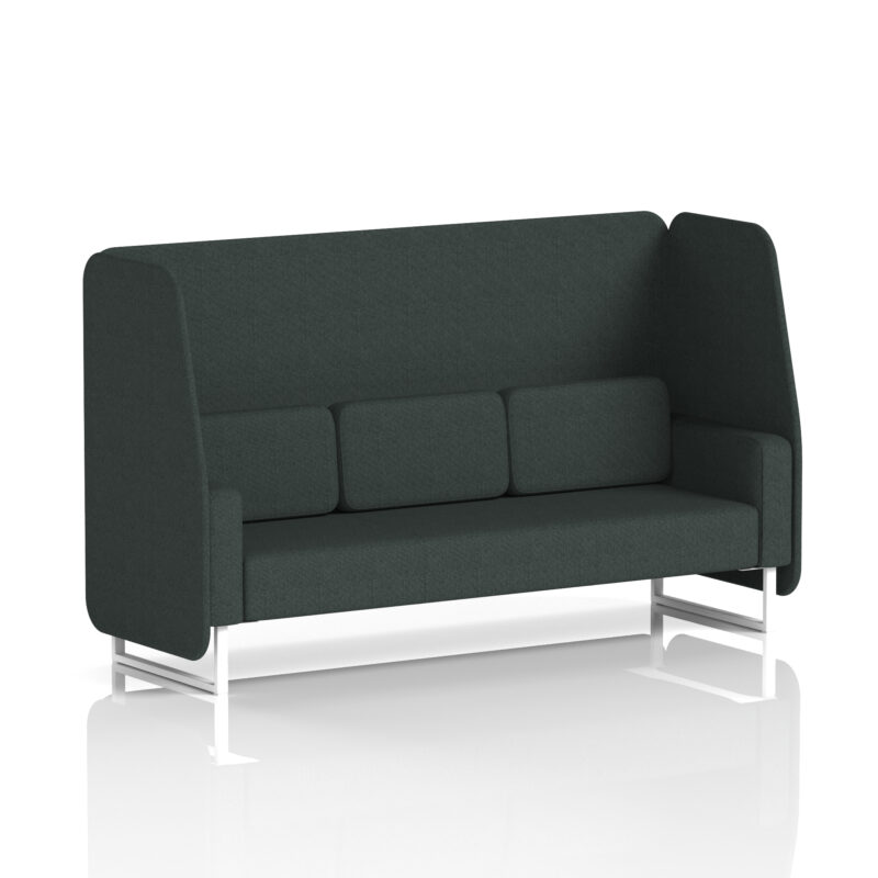 Greywood Open Booth With White Legs in Single Tone - Image 6