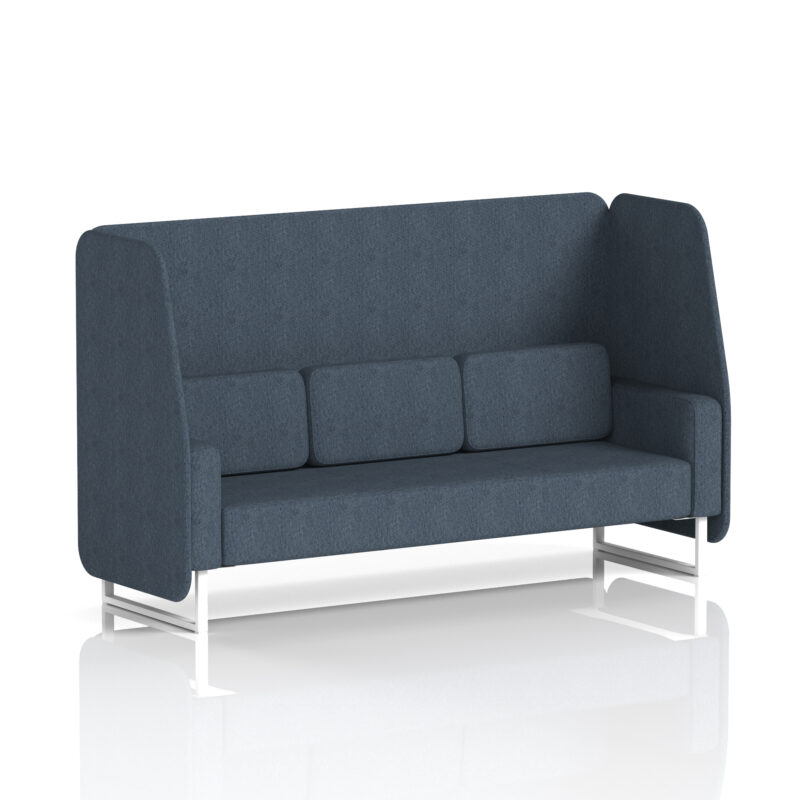 Greywood Open Booth With White Legs in Single Tone - Image 9