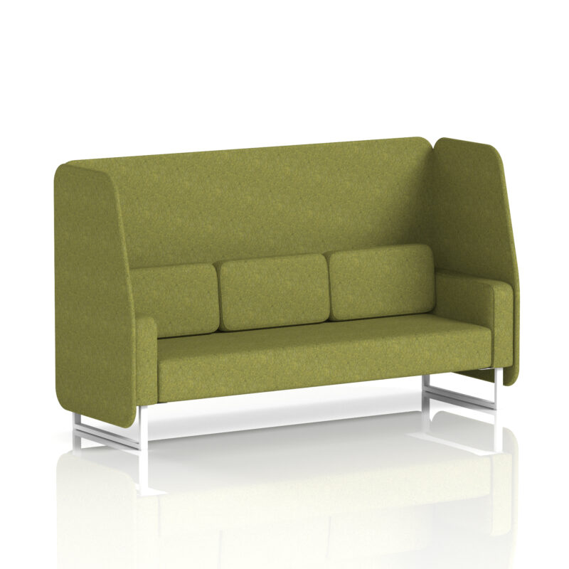 Greywood Open Booth With White Legs in Single Tone - Image 12