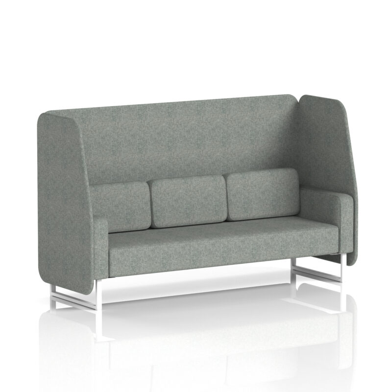 Greywood Open Booth With White Legs in Single Tone - Image 15