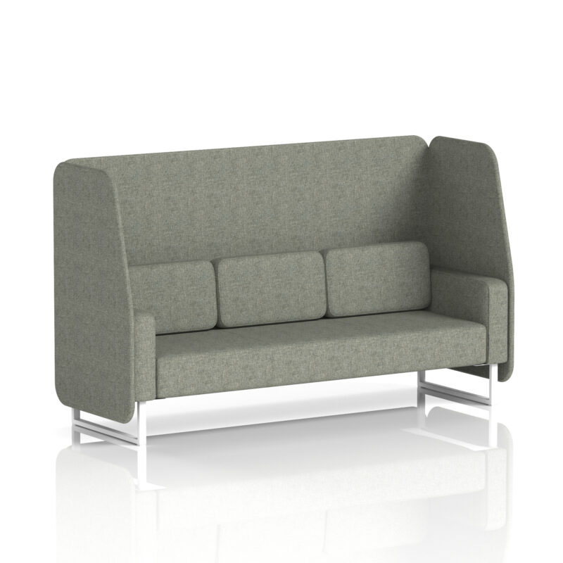 Greywood Open Booth With White Legs in Single Tone - Image 18