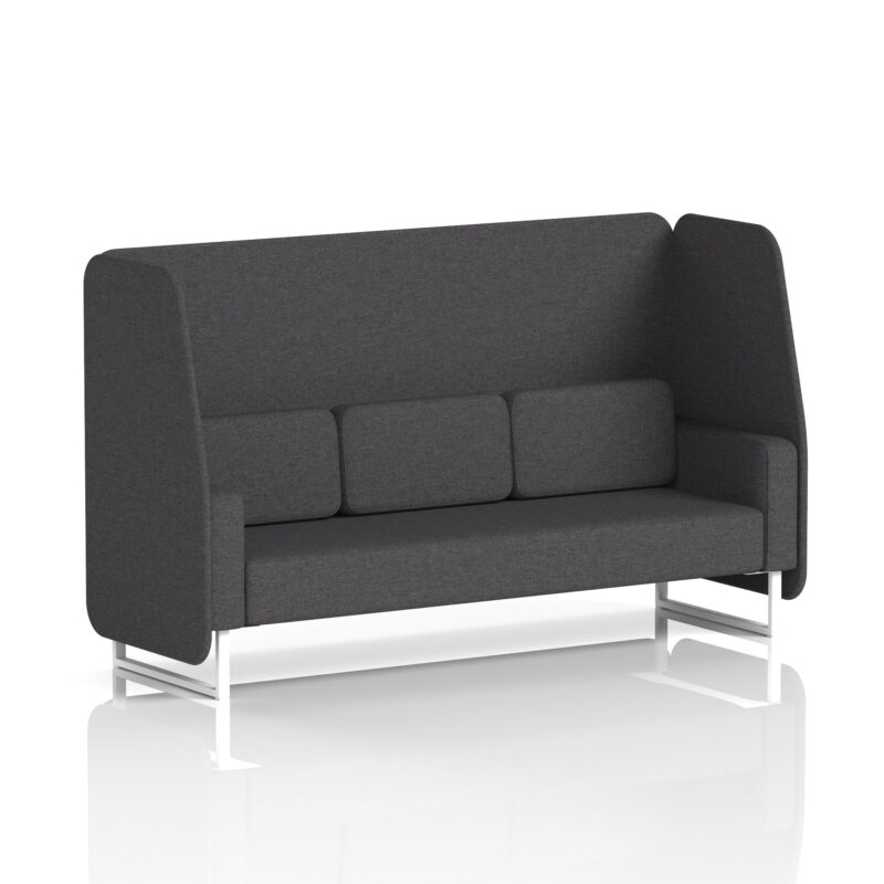 Greywood Open Booth With White Legs in Single Tone - Image 21