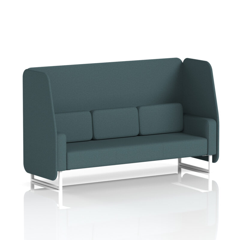 Greywood Open Booth With White Legs in Single Tone - Image 33