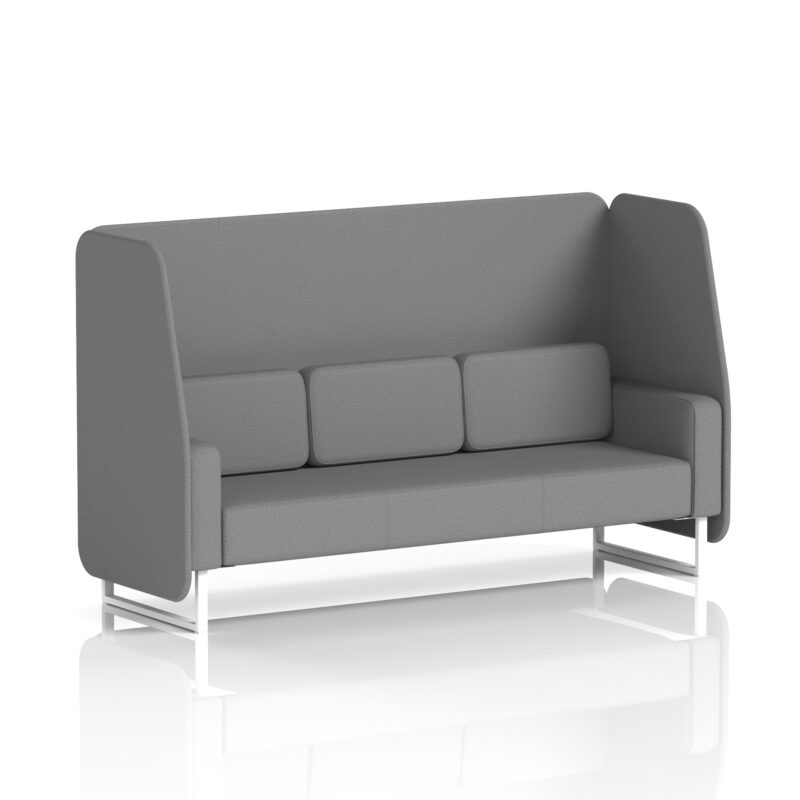 Greywood Open Booth With White Legs in Single Tone - Image 69