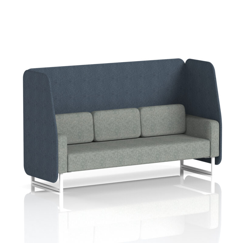 Greywood Open Booth With White Legs in Two Tone - Image 9