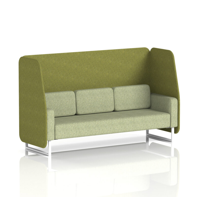Greywood Open Booth With White Legs in Two Tone - Image 12