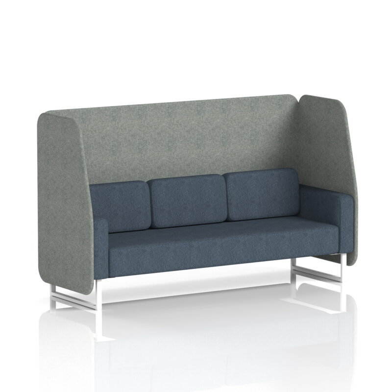 Greywood Open Booth With White Legs in Two Tone - Image 15