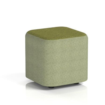 Whitmere Square Stool in Two Tone