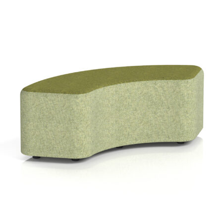 Whitmere Curved Stool in Two Tone