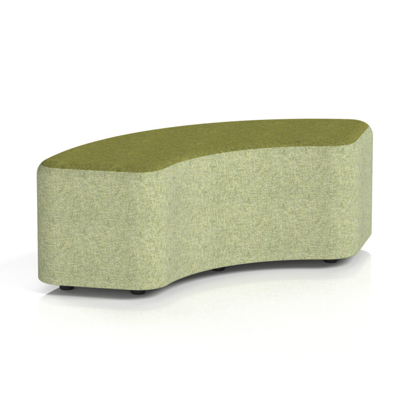 Whitmere Curved Stool in Two Tone