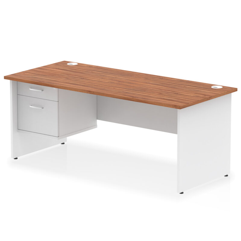Surge 1800mm Panel End Straigh Desk With Single Fixed Pedestal - Image 25