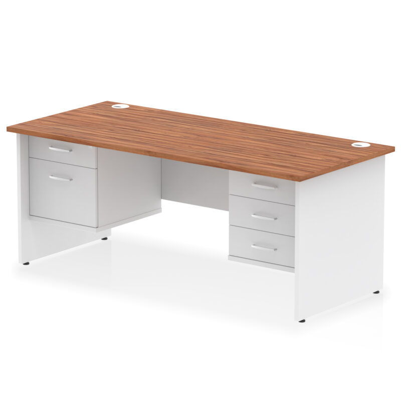 Surge 1800mm Panel End Straight Desk With Two Fixed Pedestal - Image 31