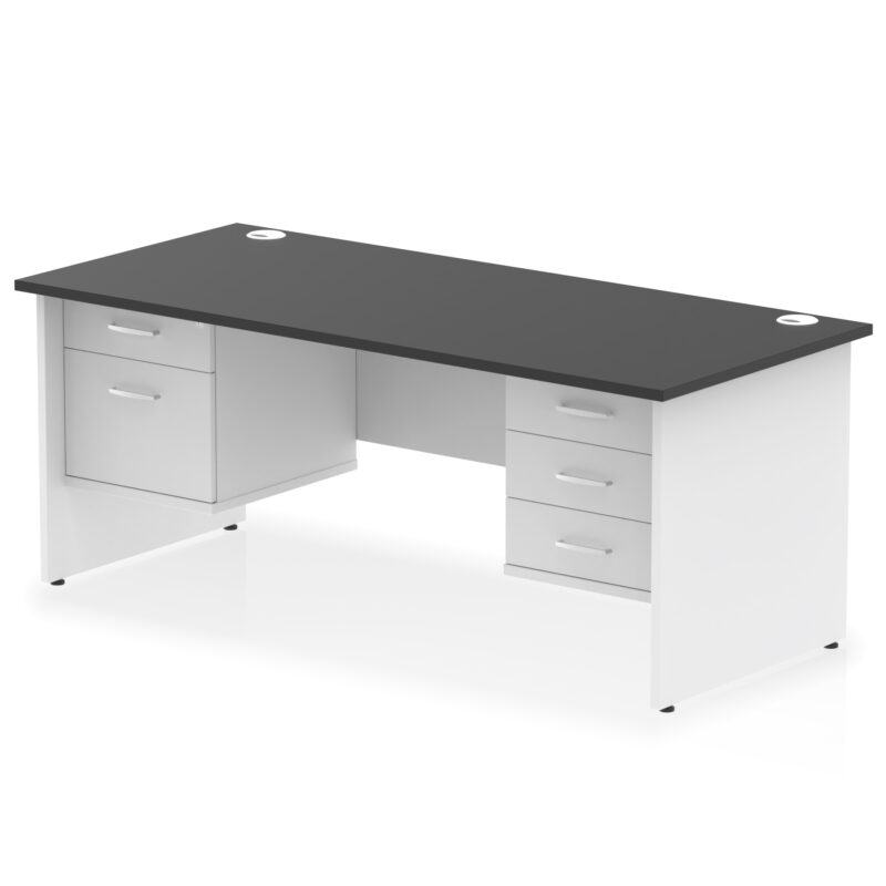 Surge 1800mm Panel End Straight Desk With Two Fixed Pedestal - Image 41