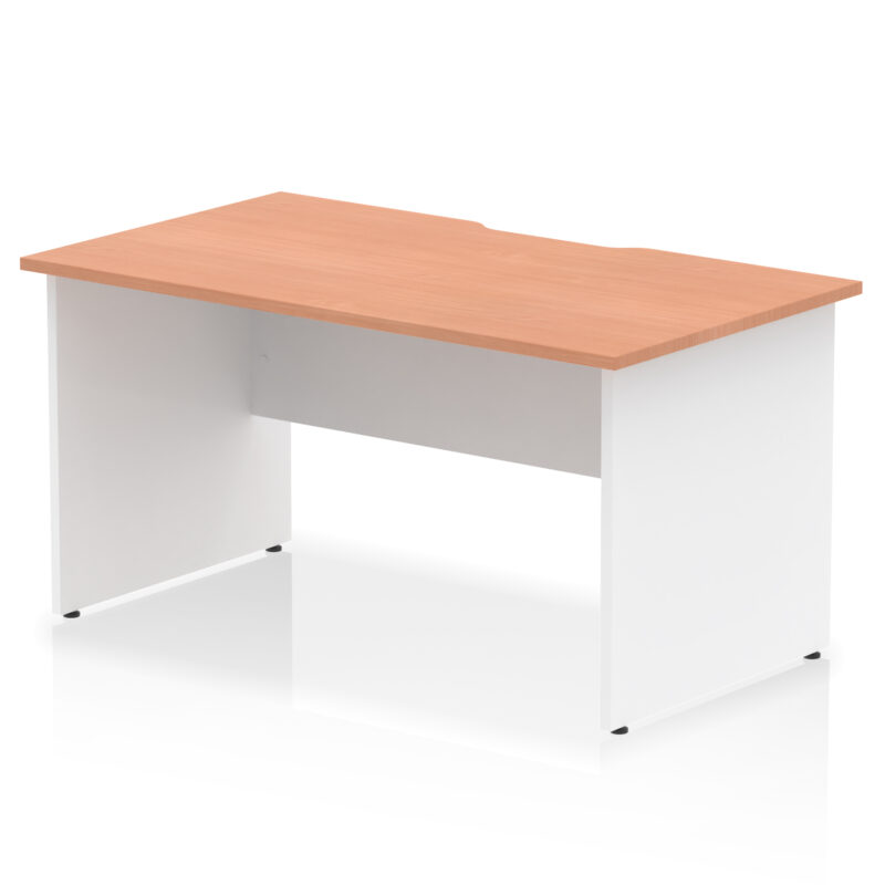 Surge Scalloped Edge 1400mm Straight Desk Panel End Leg - Image 8