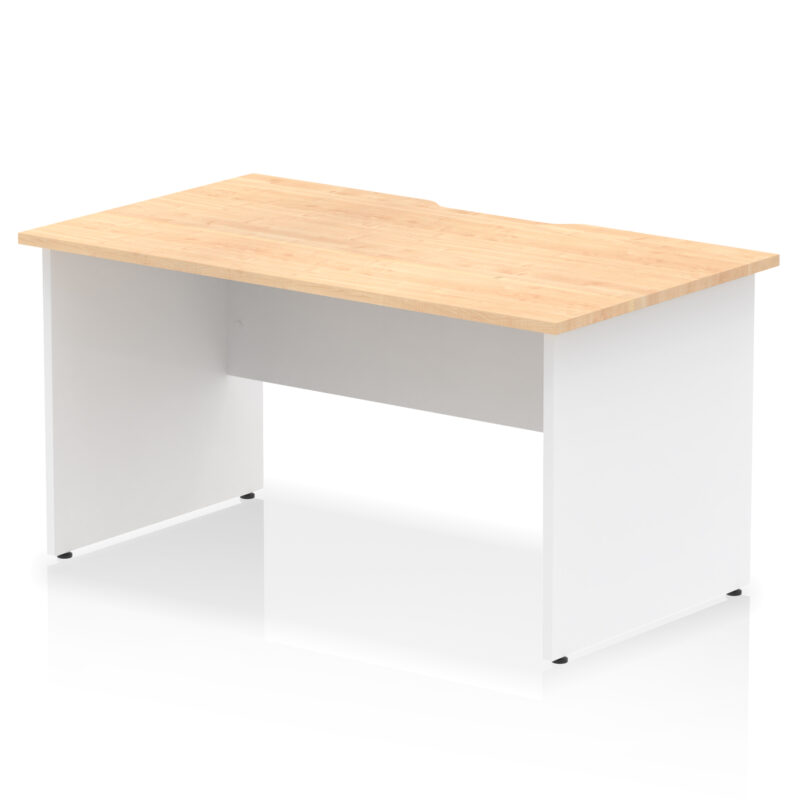 Surge Scalloped Edge 1400mm Straight Desk Panel End Leg - Image 10