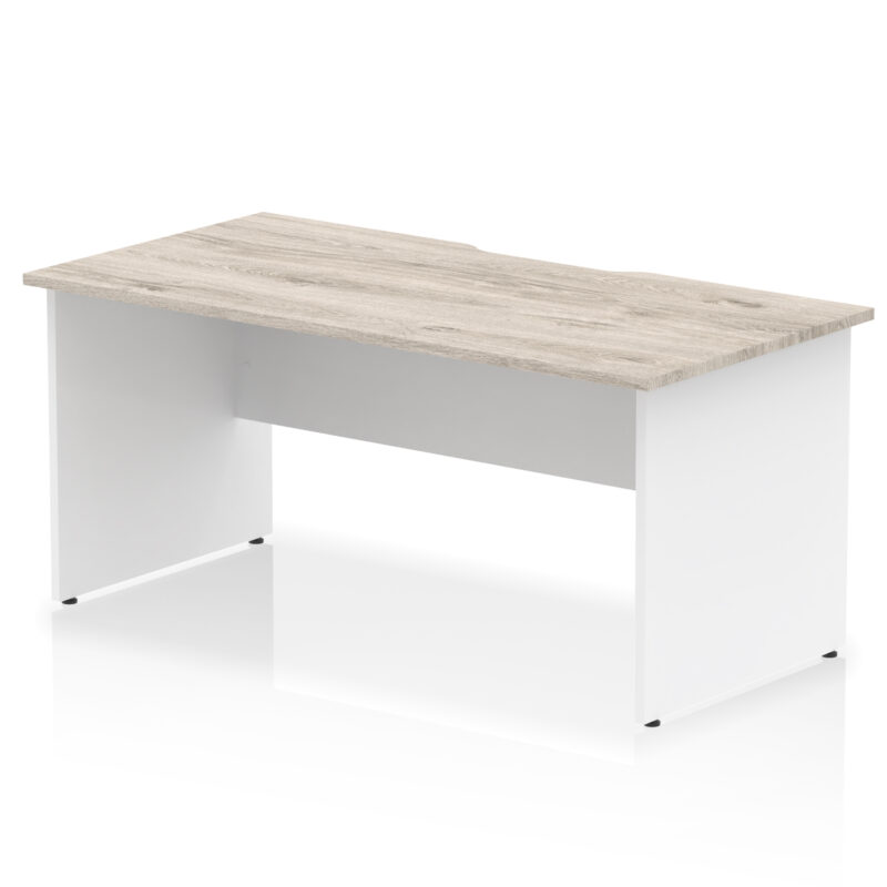 Surge Scalloped Edge 1600mm Straight Desk Panel End Leg - Image 9